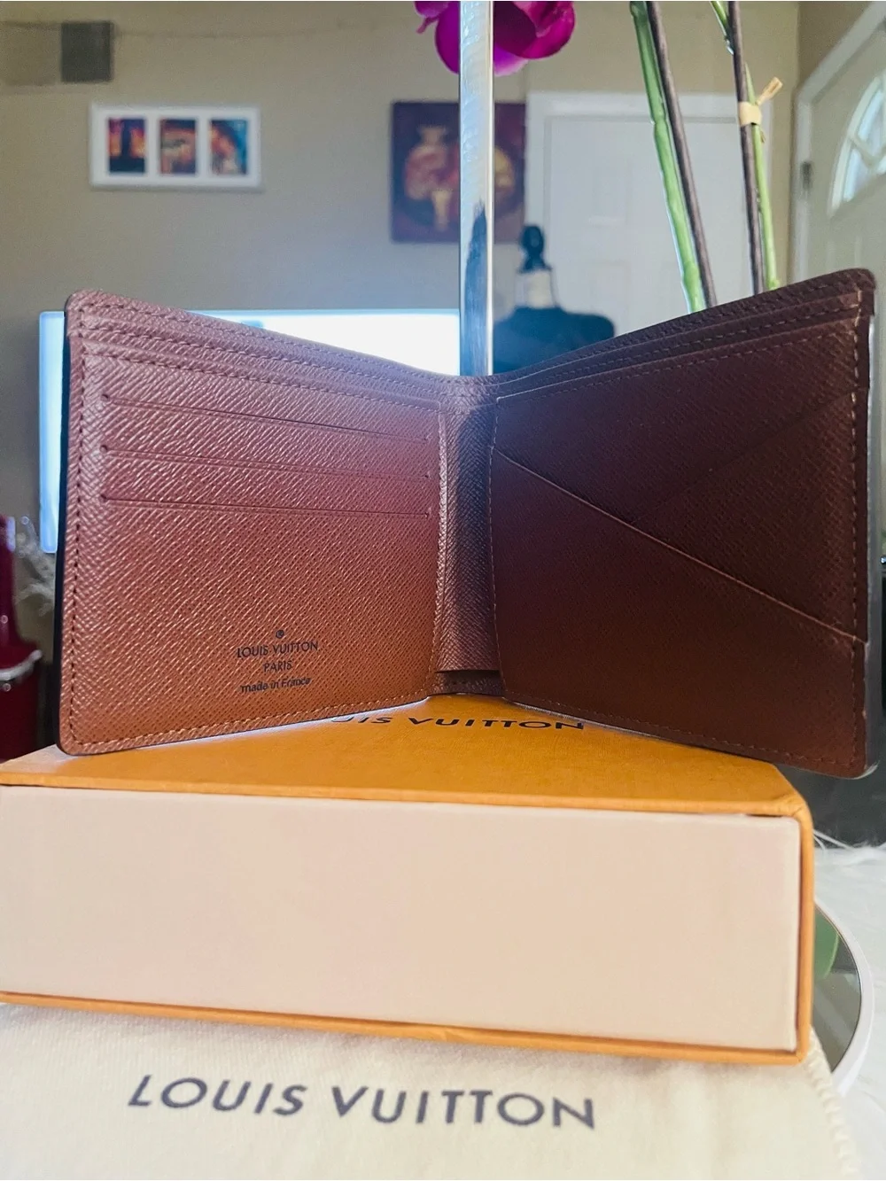 Louis Vuitton Monogram Canvas Wallet unisex